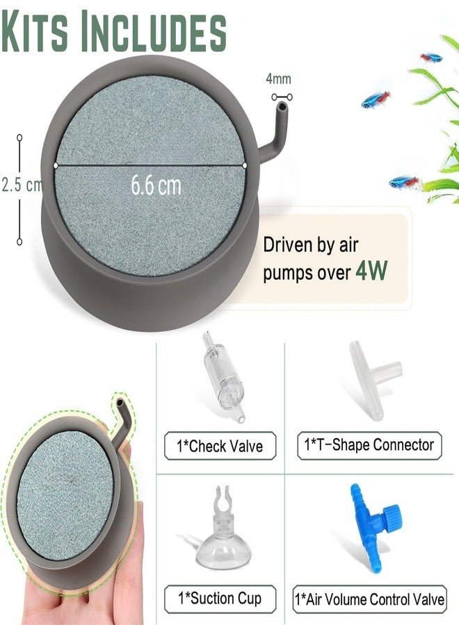 VAYINATO® Stainless Steel (Round) Aquarium Air Plate & Bubble Diffuser - Durable Rust-Resistant Oxygenation System for Fish Tanks & Ponds, Decorative (CQP-002 | 6.6 cm | Ideal for 70 cm Tank) - Image 2